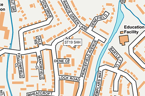ST19 5HH map - OS OpenMap – Local (Ordnance Survey)