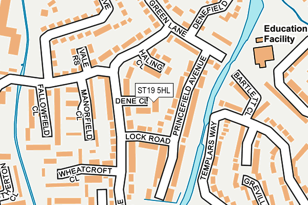 ST19 5HL map - OS OpenMap – Local (Ordnance Survey)