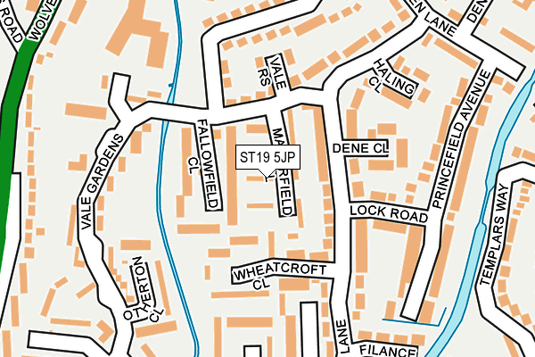 ST19 5JP map - OS OpenMap – Local (Ordnance Survey)