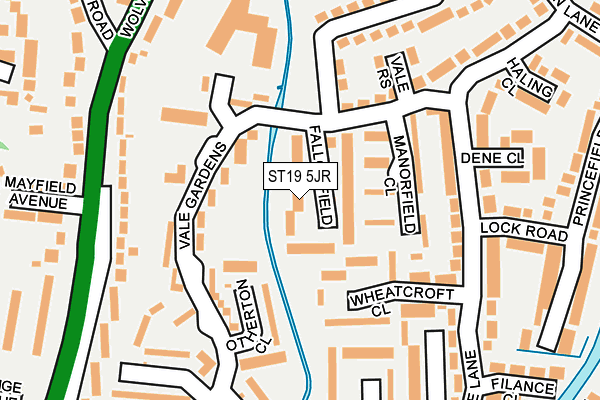 ST19 5JR map - OS OpenMap – Local (Ordnance Survey)