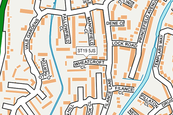 ST19 5JS map - OS OpenMap – Local (Ordnance Survey)