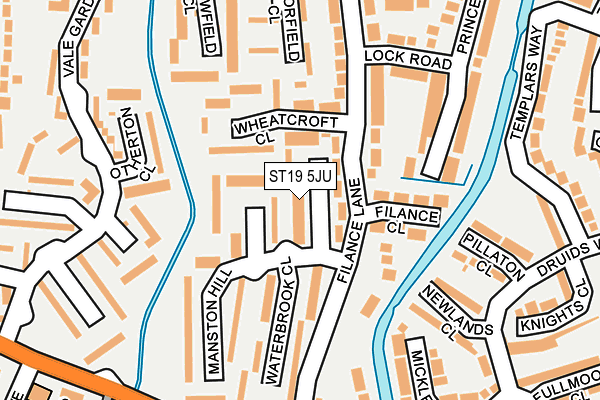 ST19 5JU map - OS OpenMap – Local (Ordnance Survey)