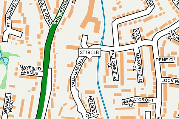 ST19 5LB map - OS OpenMap – Local (Ordnance Survey)