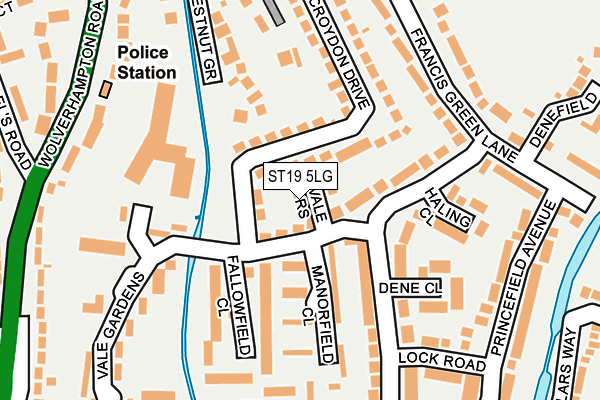 ST19 5LG map - OS OpenMap – Local (Ordnance Survey)