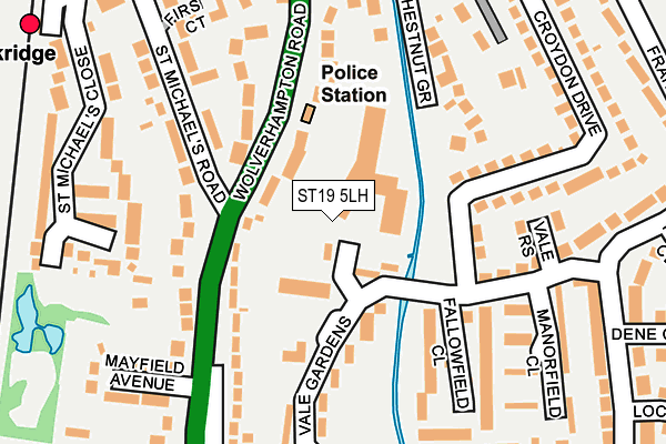 ST19 5LH map - OS OpenMap – Local (Ordnance Survey)