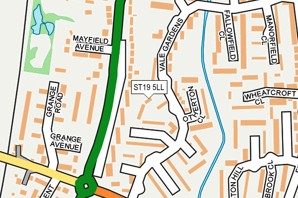 ST19 5LL map - OS OpenMap – Local (Ordnance Survey)