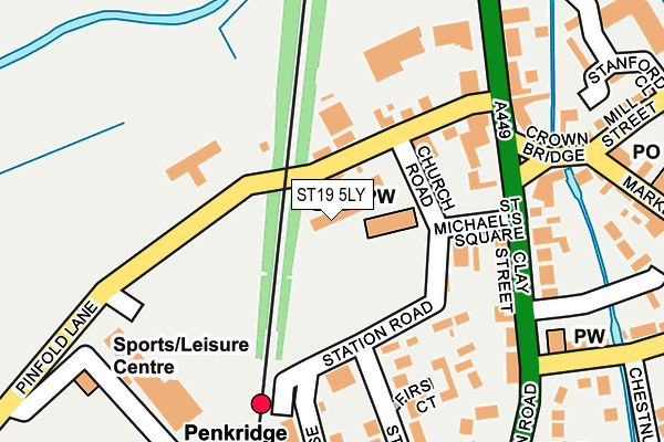 ST19 5LY map - OS OpenMap – Local (Ordnance Survey)
