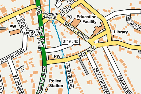 ST19 5ND map - OS OpenMap – Local (Ordnance Survey)