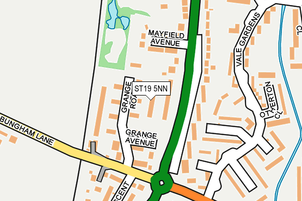 ST19 5NN map - OS OpenMap – Local (Ordnance Survey)
