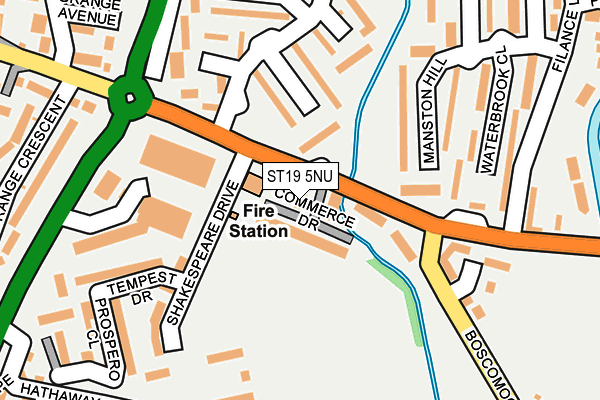 ST19 5NU map - OS OpenMap – Local (Ordnance Survey)