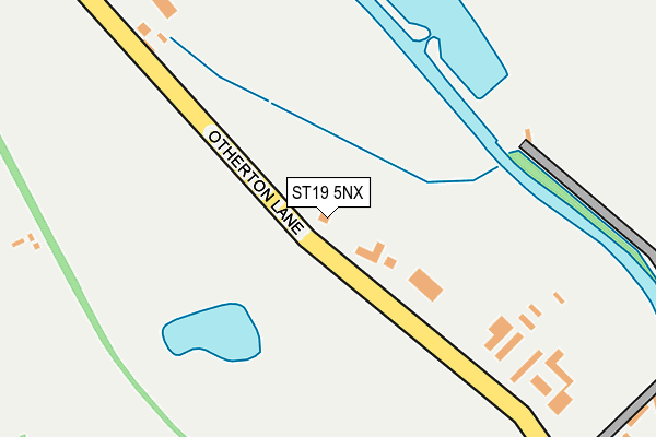 ST19 5NX map - OS OpenMap – Local (Ordnance Survey)