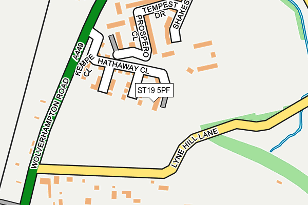 ST19 5PF map - OS OpenMap – Local (Ordnance Survey)