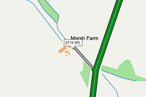 ST19 5PL map - OS OpenMap – Local (Ordnance Survey)