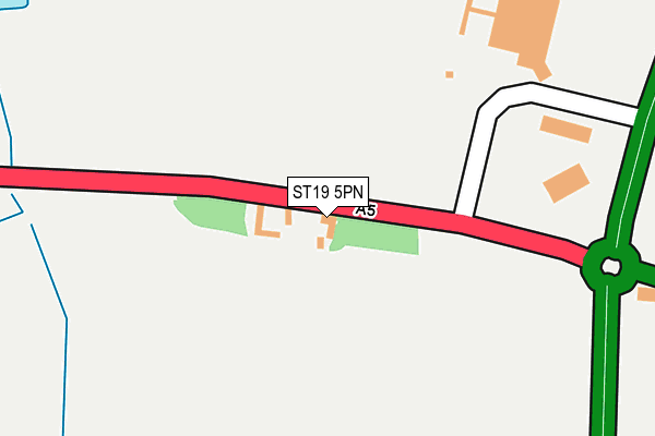 ST19 5PN map - OS OpenMap – Local (Ordnance Survey)