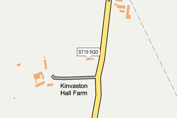 ST19 5QD map - OS OpenMap – Local (Ordnance Survey)