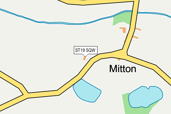 ST19 5QW map - OS OpenMap – Local (Ordnance Survey)
