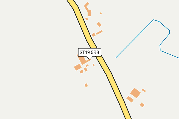 ST19 5RB map - OS OpenMap – Local (Ordnance Survey)