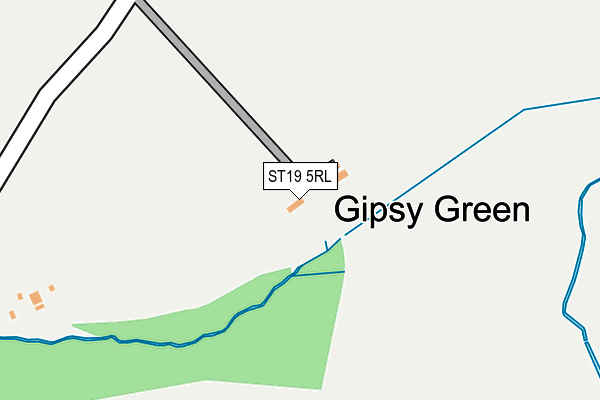 ST19 5RL map - OS OpenMap – Local (Ordnance Survey)