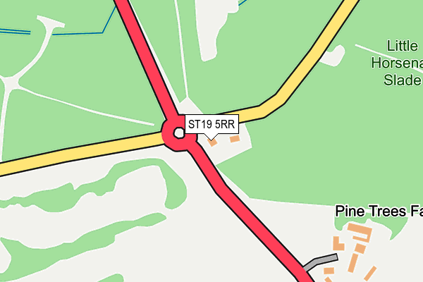 ST19 5RR map - OS OpenMap – Local (Ordnance Survey)