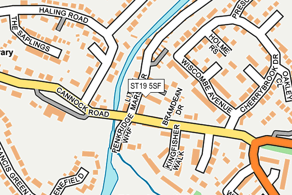 ST19 5SF map - OS OpenMap – Local (Ordnance Survey)