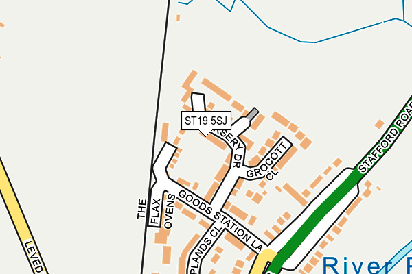 ST19 5SJ map - OS OpenMap – Local (Ordnance Survey)