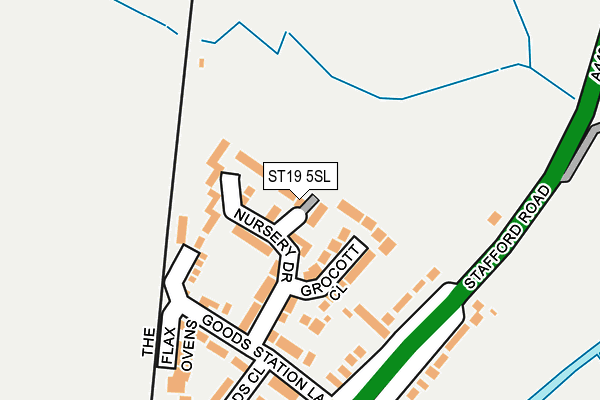 ST19 5SL map - OS OpenMap – Local (Ordnance Survey)