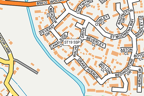 ST19 5SP map - OS OpenMap – Local (Ordnance Survey)