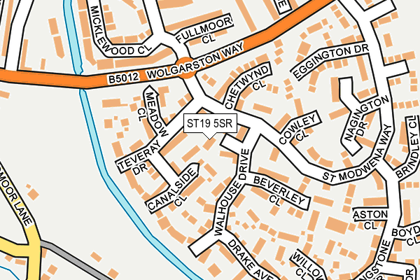 ST19 5SR map - OS OpenMap – Local (Ordnance Survey)