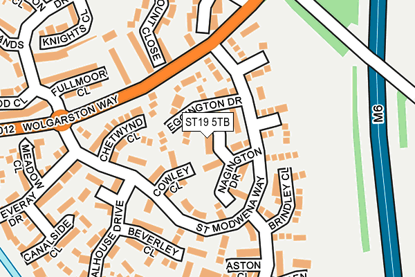 ST19 5TB map - OS OpenMap – Local (Ordnance Survey)