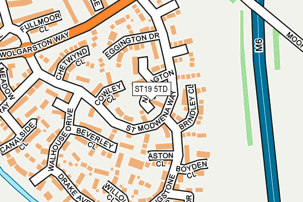 ST19 5TD map - OS OpenMap – Local (Ordnance Survey)