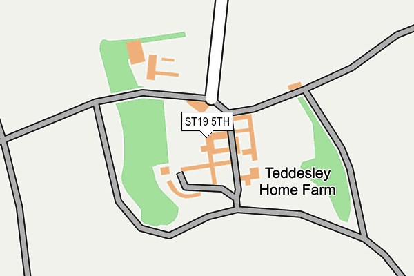 ST19 5TH map - OS OpenMap – Local (Ordnance Survey)