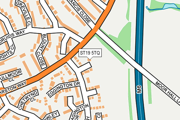 ST19 5TQ map - OS OpenMap – Local (Ordnance Survey)