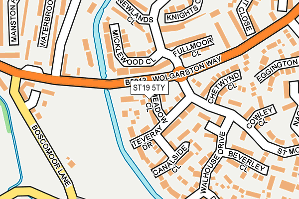 ST19 5TY map - OS OpenMap – Local (Ordnance Survey)