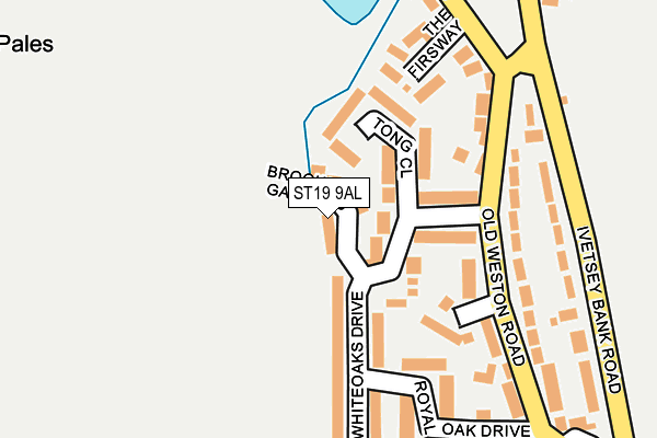 ST19 9AL map - OS OpenMap – Local (Ordnance Survey)