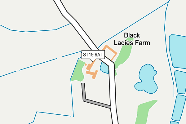 ST19 9AT map - OS OpenMap – Local (Ordnance Survey)