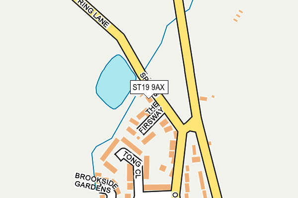 ST19 9AX map - OS OpenMap – Local (Ordnance Survey)
