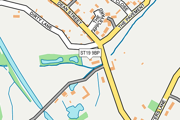 ST19 9BP map - OS OpenMap – Local (Ordnance Survey)