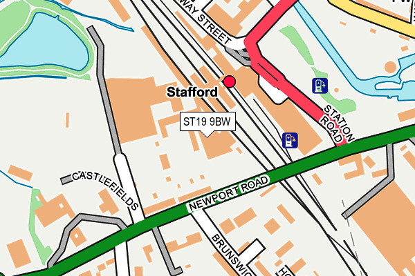 ST19 9BW map - OS OpenMap – Local (Ordnance Survey)