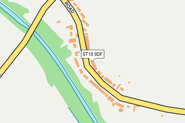 ST19 9DF map - OS OpenMap – Local (Ordnance Survey)