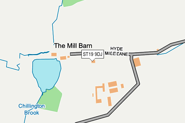 ST19 9DJ map - OS OpenMap – Local (Ordnance Survey)