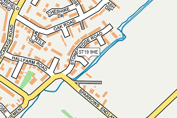 ST19 9HE map - OS OpenMap – Local (Ordnance Survey)
