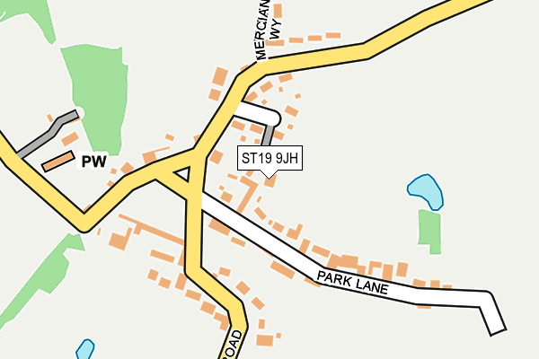 ST19 9JH map - OS OpenMap – Local (Ordnance Survey)
