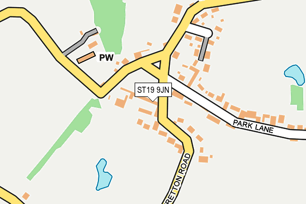 ST19 9JN map - OS OpenMap – Local (Ordnance Survey)