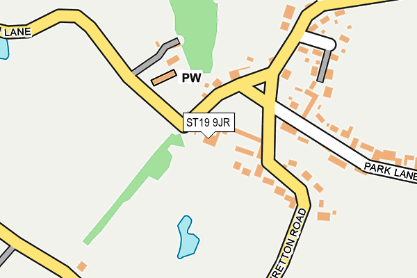 ST19 9JR map - OS OpenMap – Local (Ordnance Survey)
