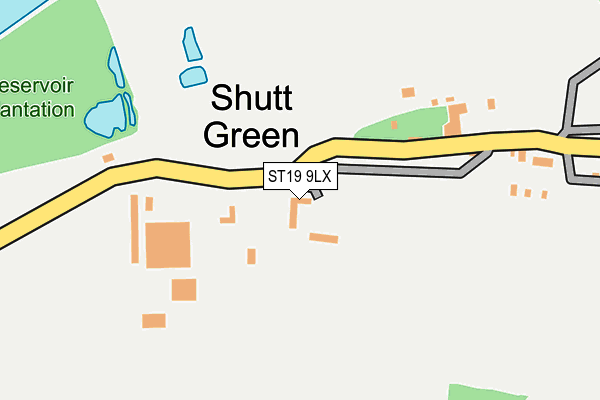 ST19 9LX map - OS OpenMap – Local (Ordnance Survey)