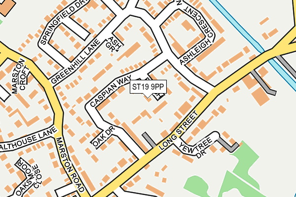 ST19 9PP map - OS OpenMap – Local (Ordnance Survey)