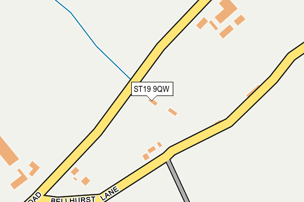 ST19 9QW map - OS OpenMap – Local (Ordnance Survey)