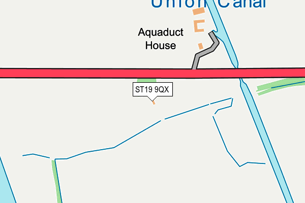 ST19 9QX map - OS OpenMap – Local (Ordnance Survey)