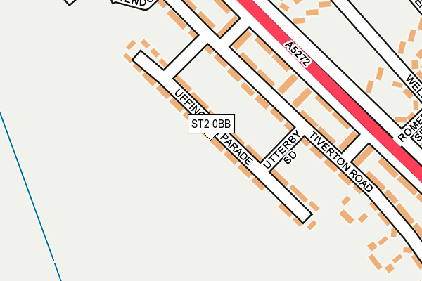 ST2 0BB map - OS OpenMap – Local (Ordnance Survey)