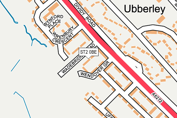 ST2 0BE map - OS OpenMap – Local (Ordnance Survey)